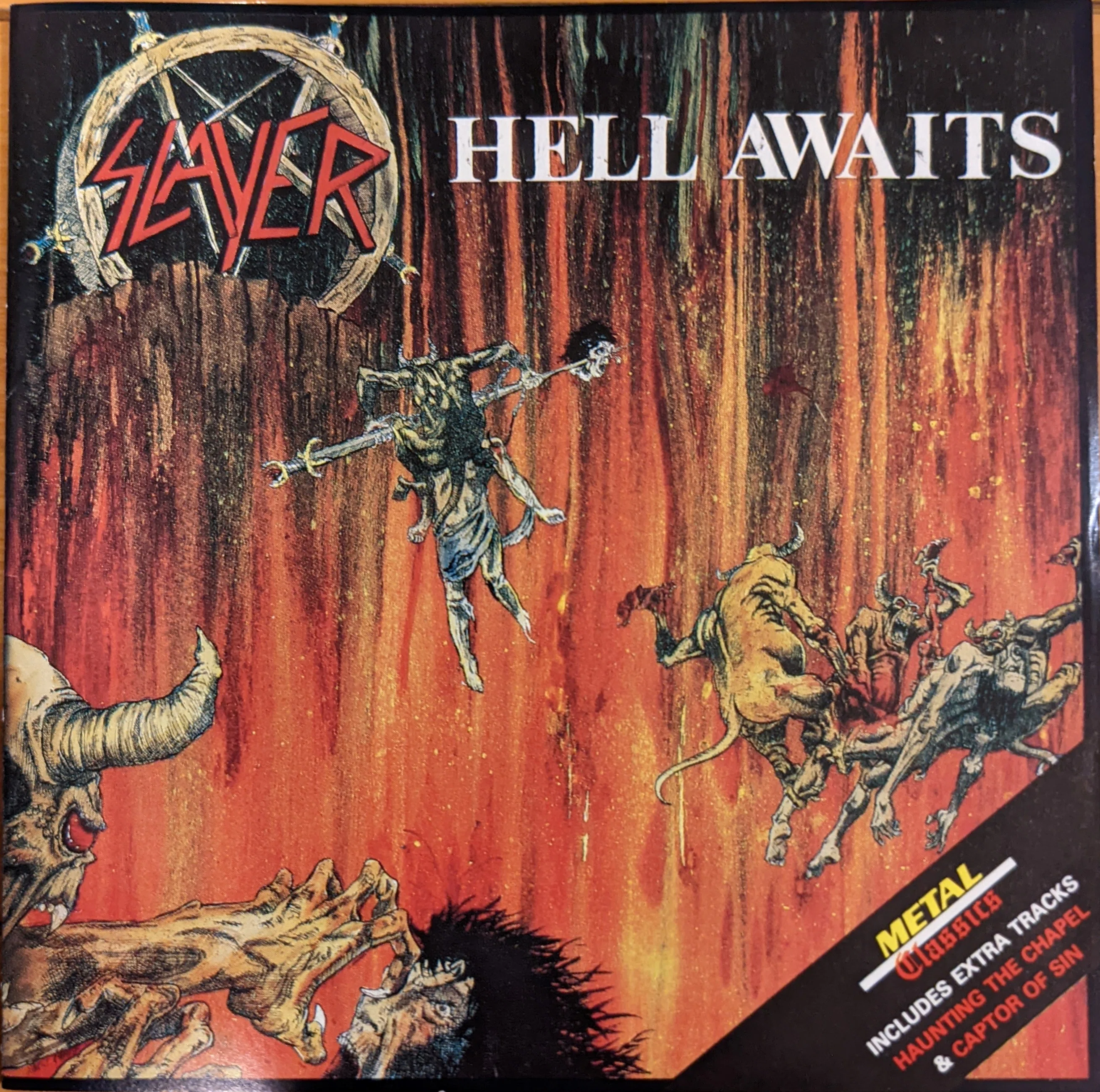HELL AWAITS【SLAYER】｜あおさん|30年前のレコード棚