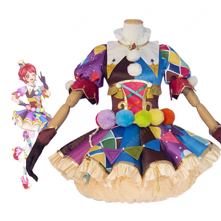 オリエンタルリブラコーデ４点セットとピエロカーニバルコーデ４点セット アイカツ！』一ノ瀬かえで ピエロカーニバルコーデ｜カラフルな
