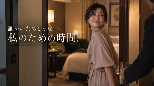 自分のための時間として男性キャストとのひとときを選ぶ女性
