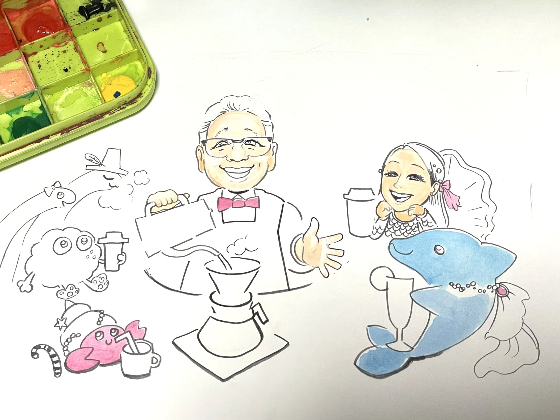 ウェルカムボード☕️✨①｜吉田顕