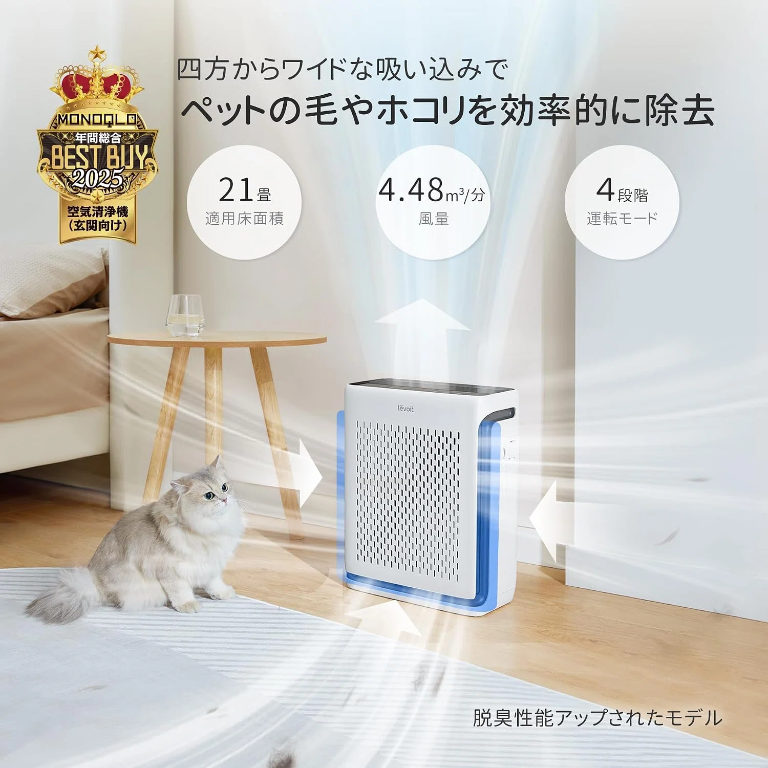 最強レビュー】レボイト 空気清浄機 ハイグレード Vital 100S 花粉症