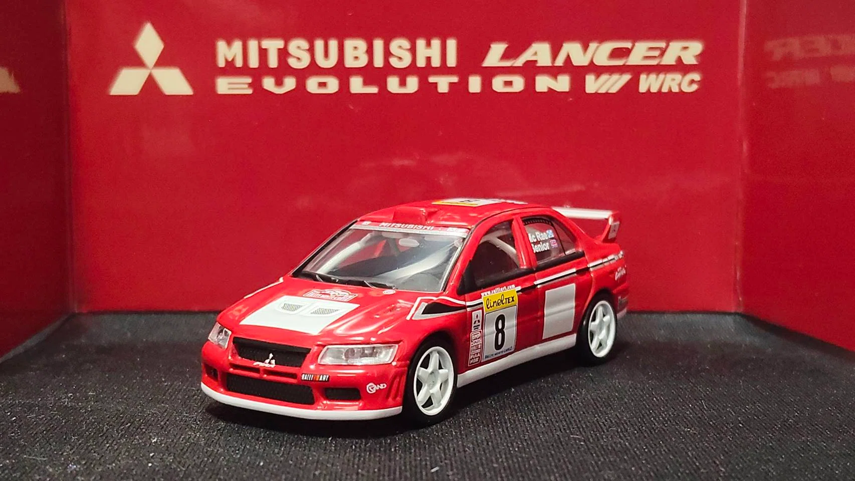 AUTOart 1/64 Mitsubishi Lancer Evolution VII WRC Rally Monte Carlo