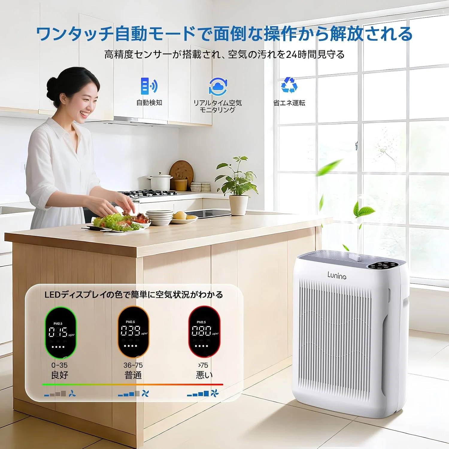 最強レビュー】LUNINO 空気清浄機 花粉症対策におすすめ 口コミや評判