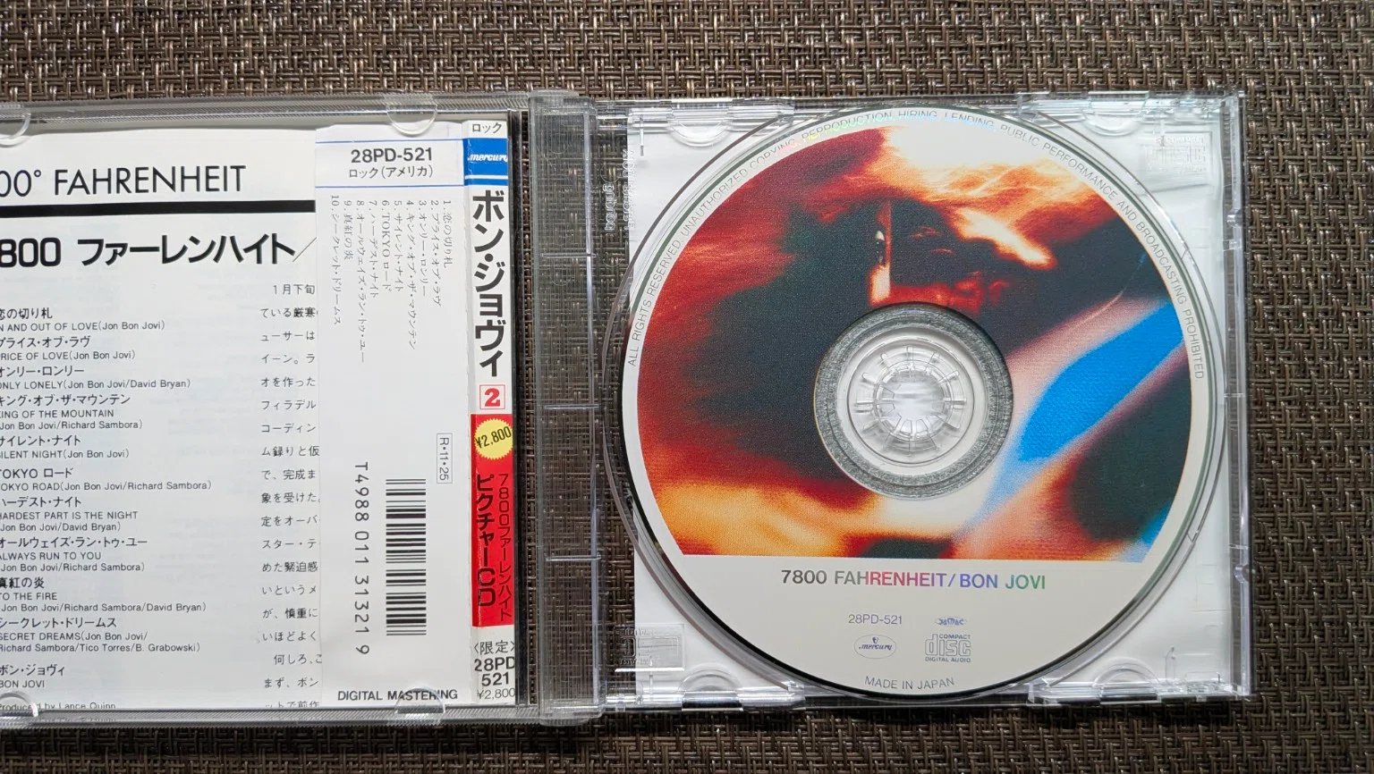 ボン・ジョヴィの日本盤ピクチャーCDを4枚コンプリート！……と思ったら