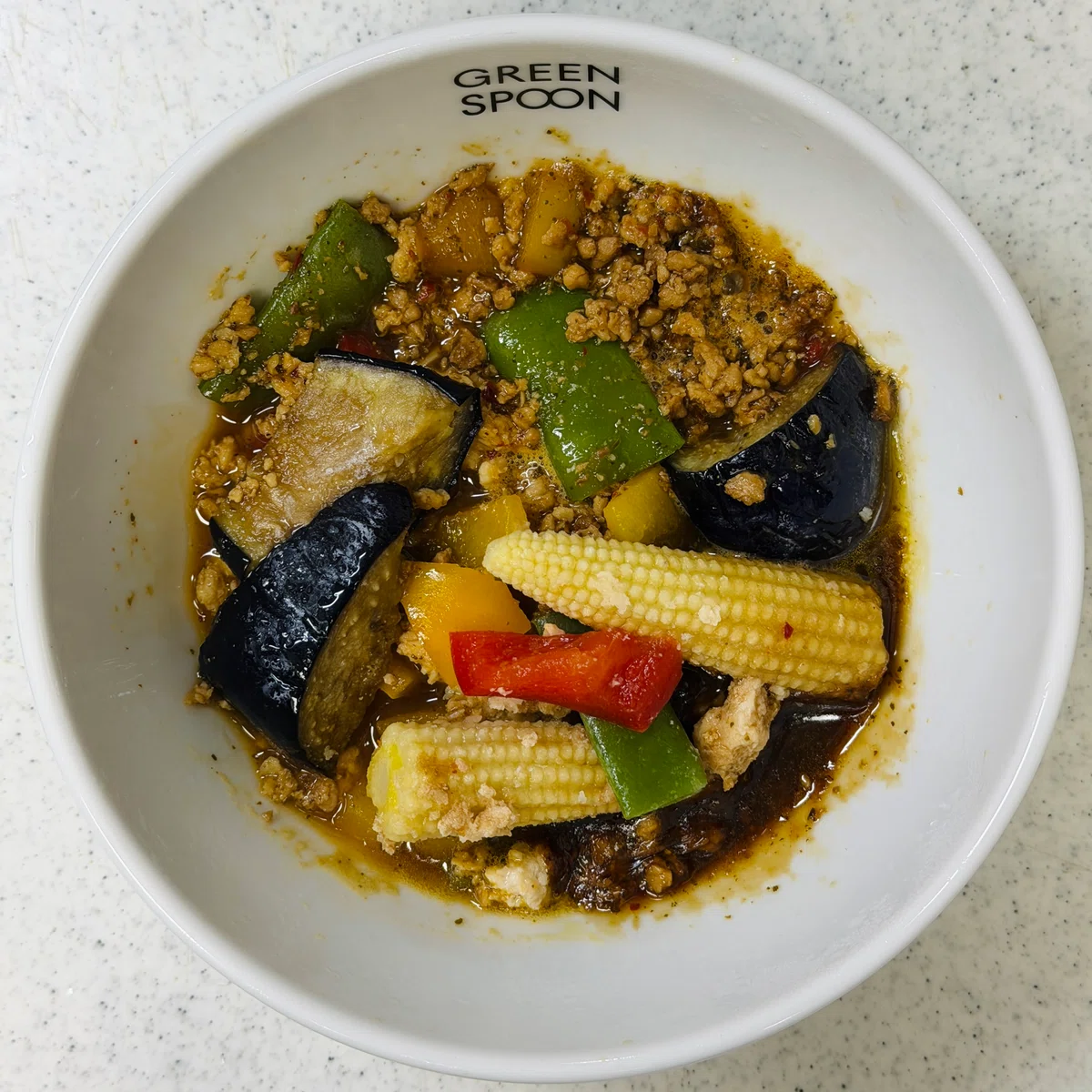 #041 [GREEN SPOON] I tried the authentic colorful vegetable chicken ...