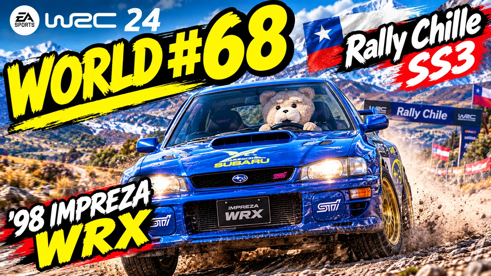 世界68位】チリの18kmグラベルをインプレッサで攻め立てたら世界