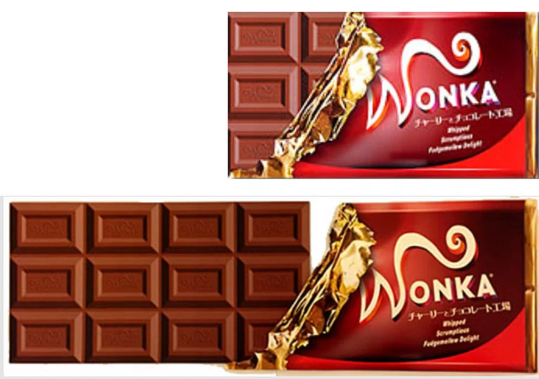 G*a様 チャーリーとチョコレート工場　Wonka Bar 映画プロップ　ウォン モノ好き｜映画『チャーリーとチョコレート⼯場』のウォンカ・バーを