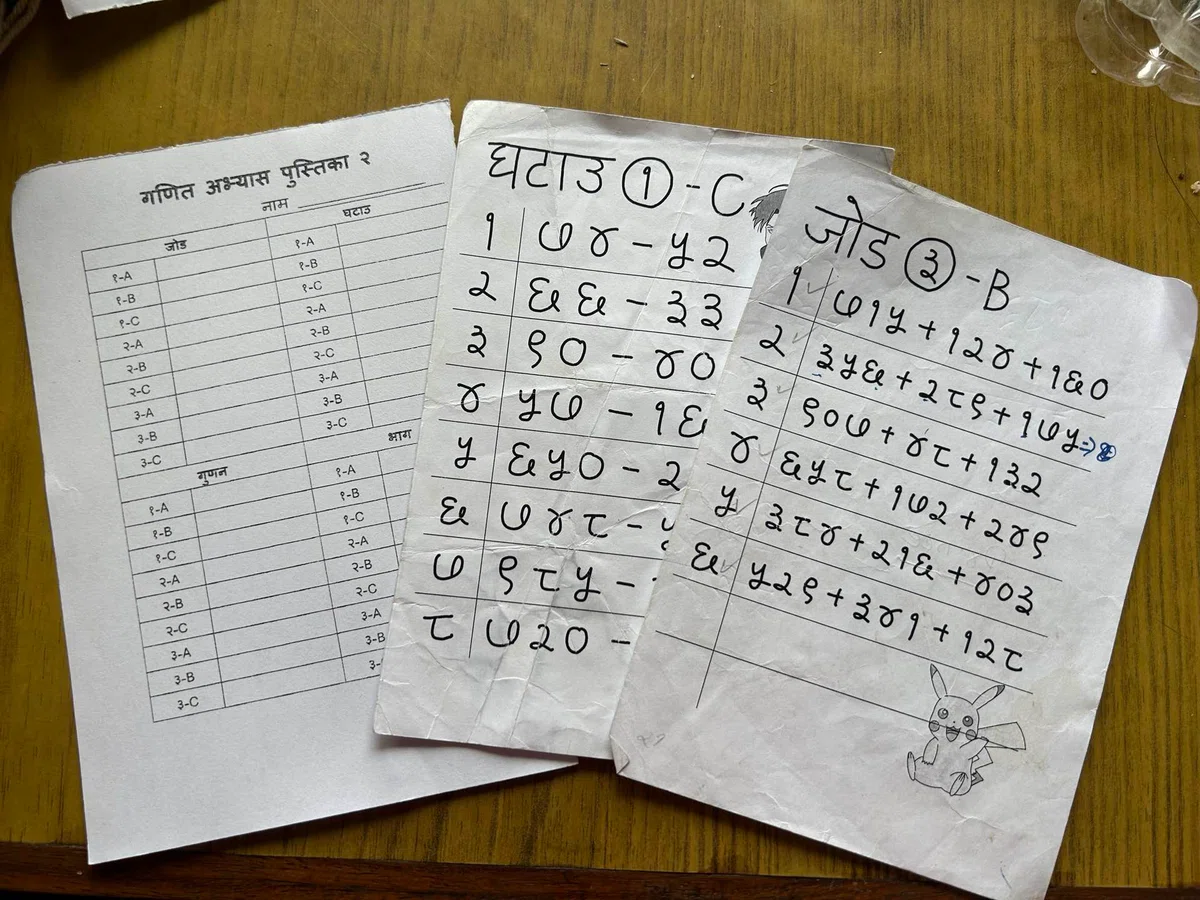 [School Life in Nepal] Are students starting to like math!?｜あんなぷるな