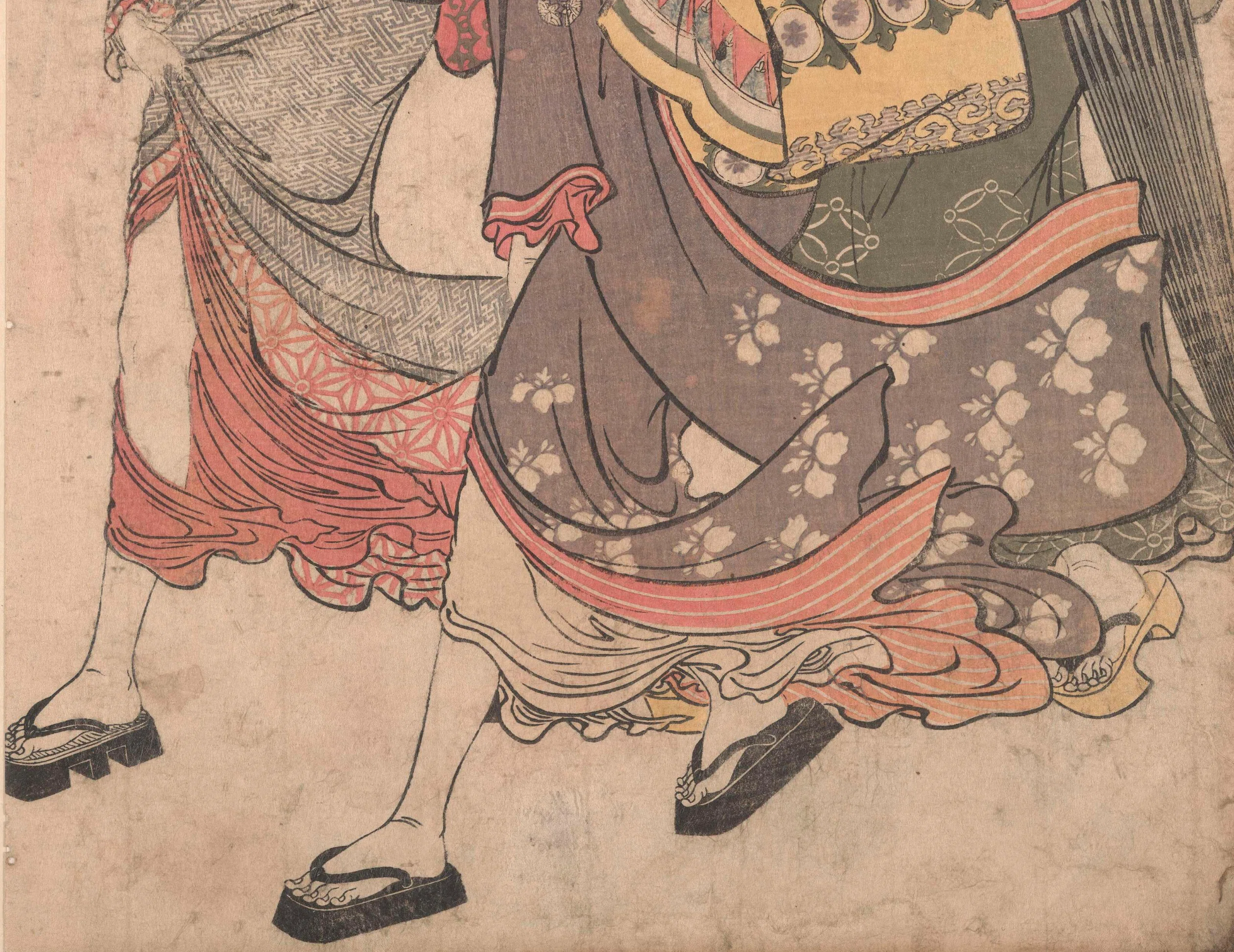 大英博物館展出品作㊵鳥居清長《当世遊里美人合 橘中妓》天明元年-2年