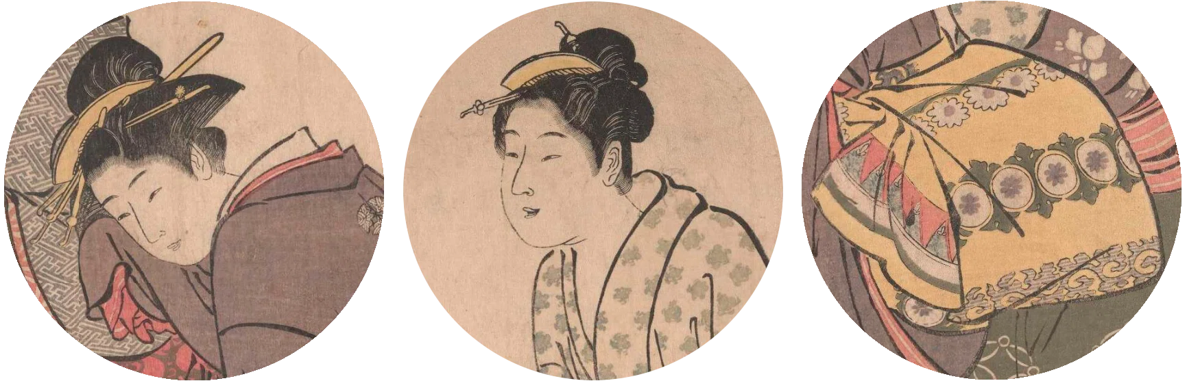 大英博物館展出品作㊵鳥居清長《当世遊里美人合 橘中妓》天明元年-2年