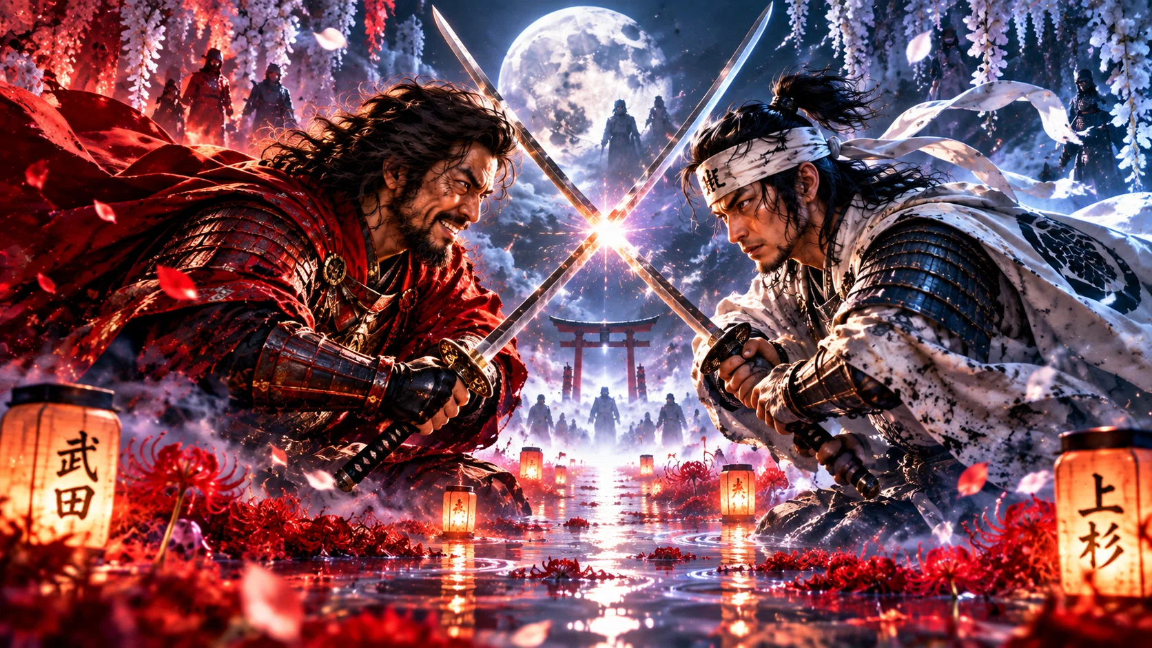 I had Takeda Shingen and Uesugi Kenshin rap, and then I started ...