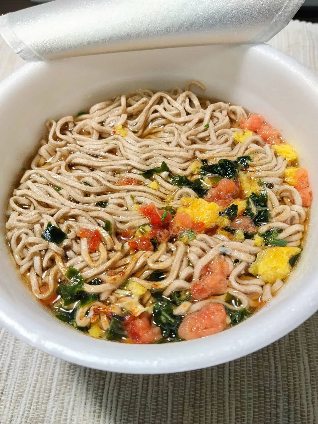Cup Noodles] What!? I drank it all! 