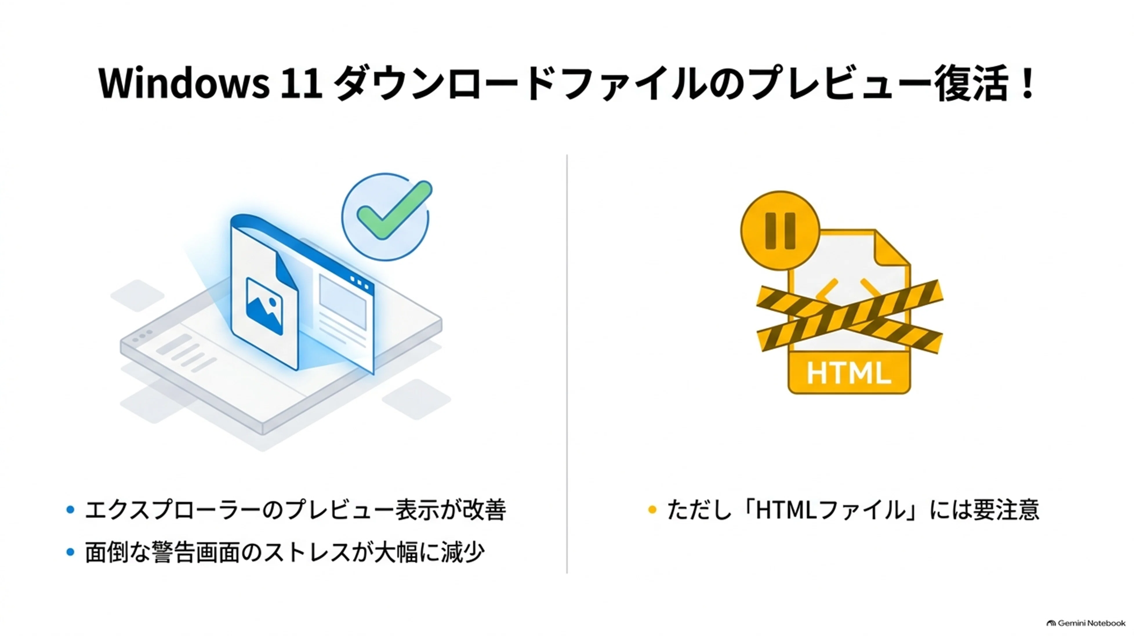 Win11エクスプローラー】ダウンロードしたファイルのプレビューが復活