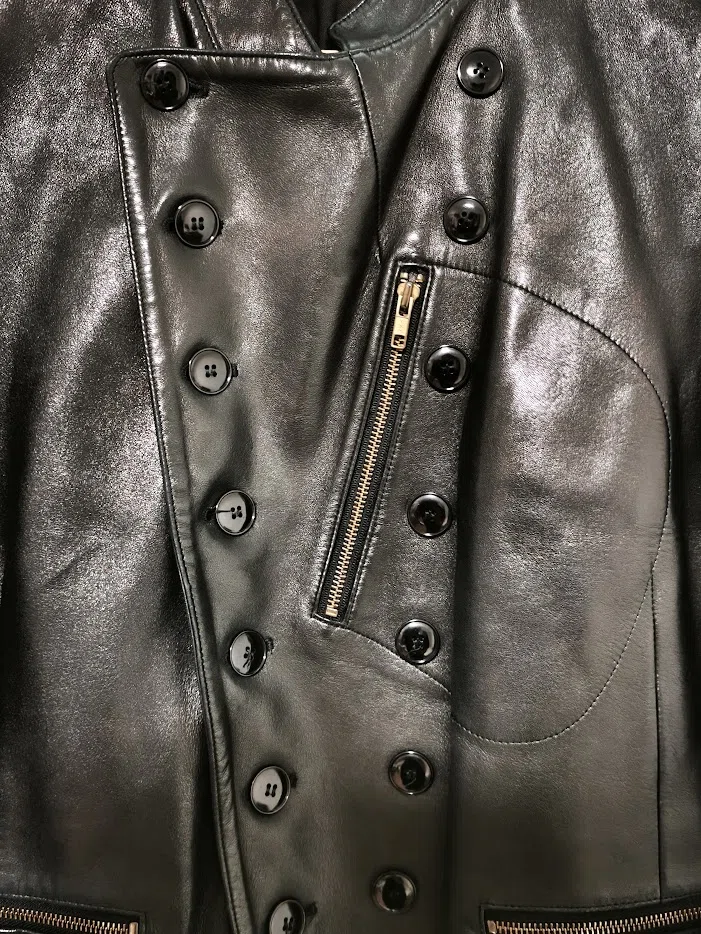 古着 agnès b. homme ナポレオンレザージャケット 旧タグ｜世界の革
