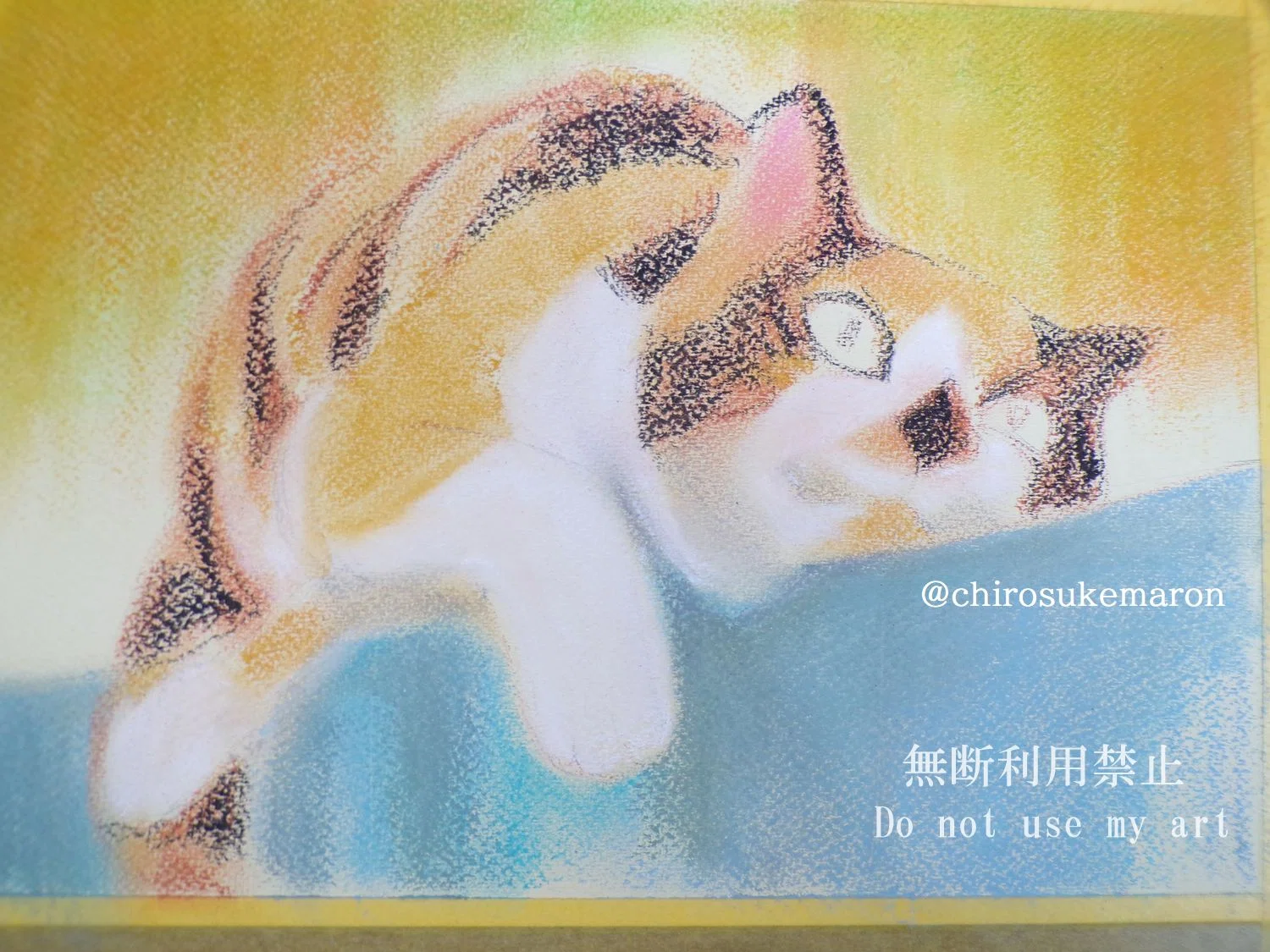 パステル画のねこ|ちろ パステル画のねこ|ちろ