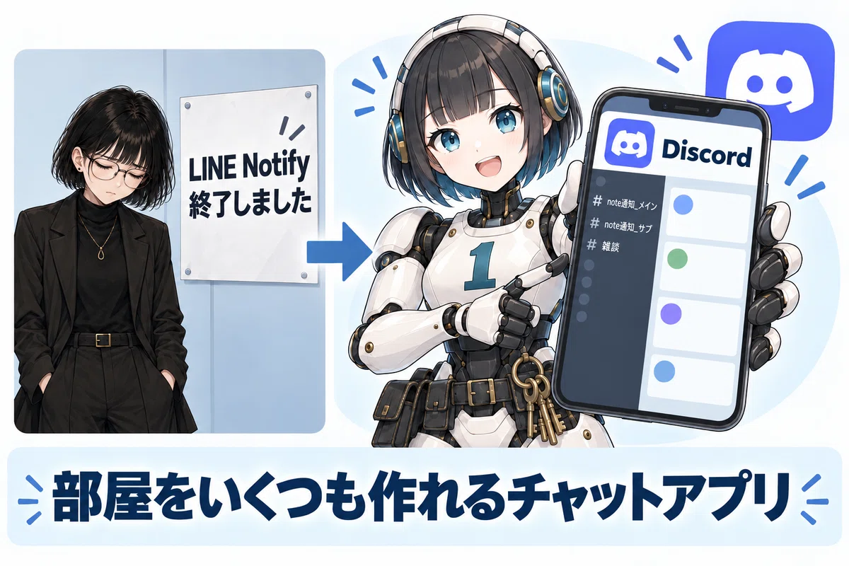 7つのnoteアカウントの通知をDiscordにまとめたら、5,197件の「通知
