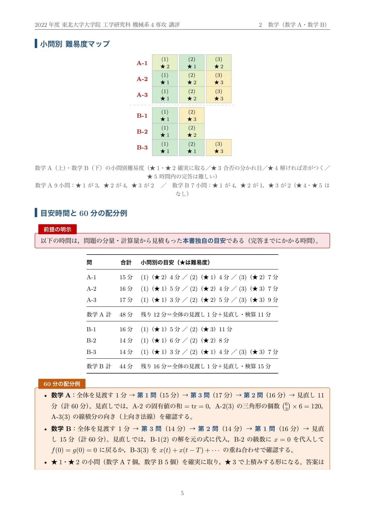 東北大学 院試 機械系4専攻 2023年度入試 過去問 解答・解説｜2022年