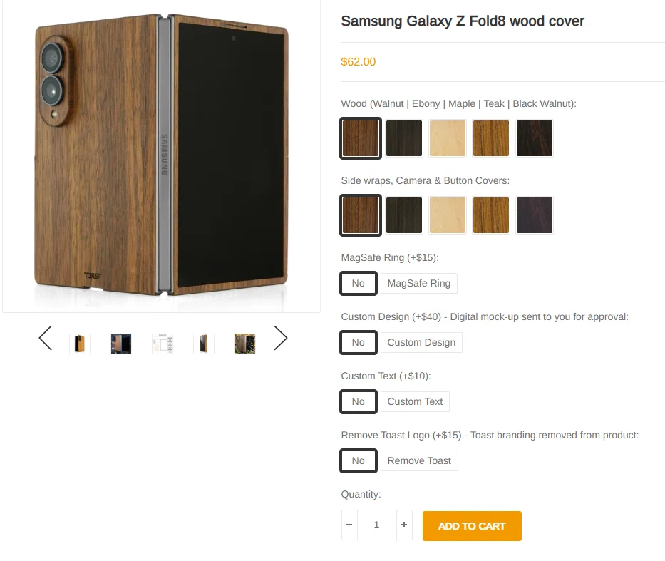本物の木が香る。Galaxy Z Fold 8向け木製ケースレビュー。｜moja