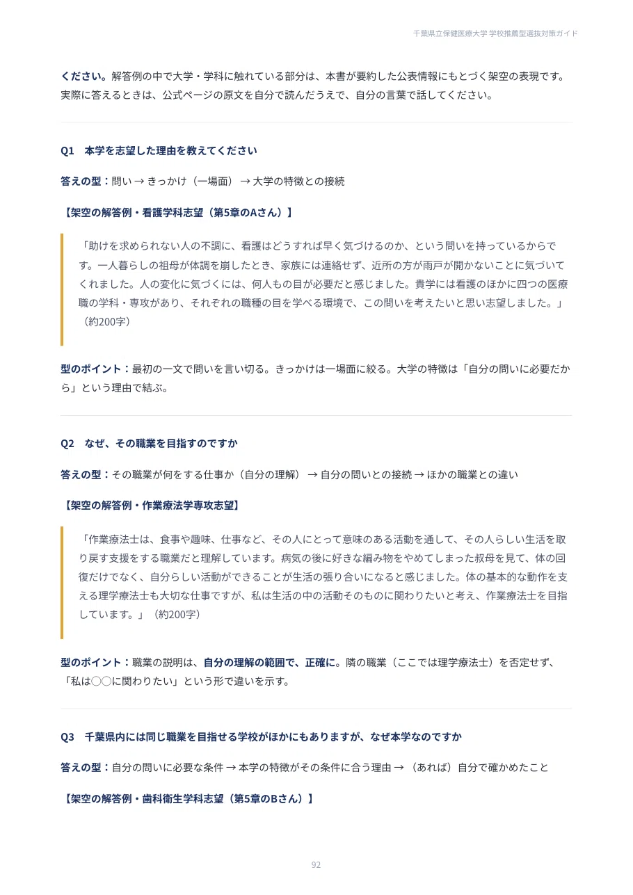 [Chiba University of Health Science] School Recommendation Entrance ...