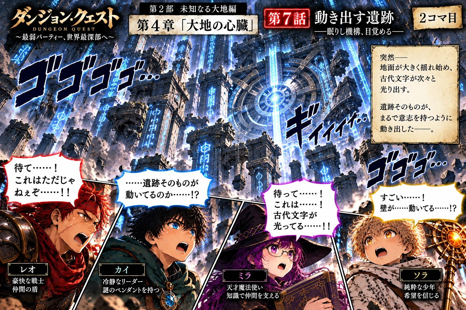 Junction×AI8コマ漫画 ダンジョン・クエスト 第2部 未知なる大地｜Junction