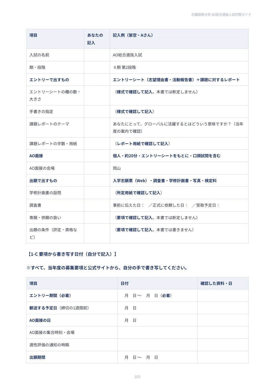 [Kibi International University] AO Comprehensive Selection Entrance ...
