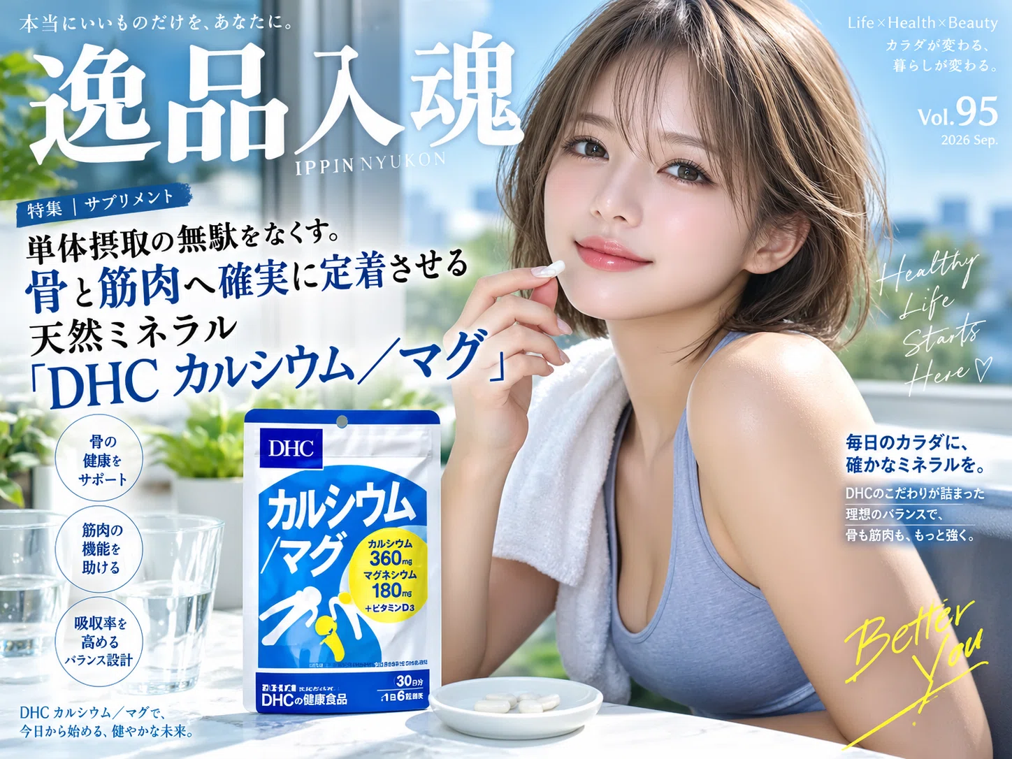 逸品入魂】Vol.95：単体摂取の無駄をなくす。骨と筋肉へ確実に定着