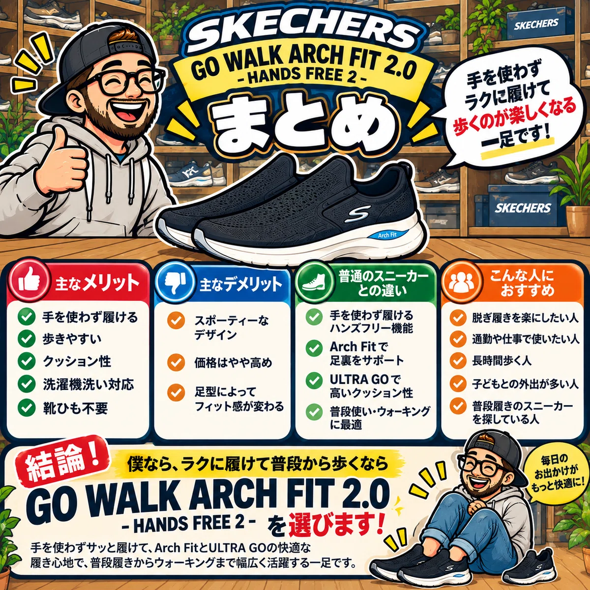 Is the Skechers GO WALK ARCH FIT 2.0-HANDS FREE 2 Fatigue-Resistant? A ...