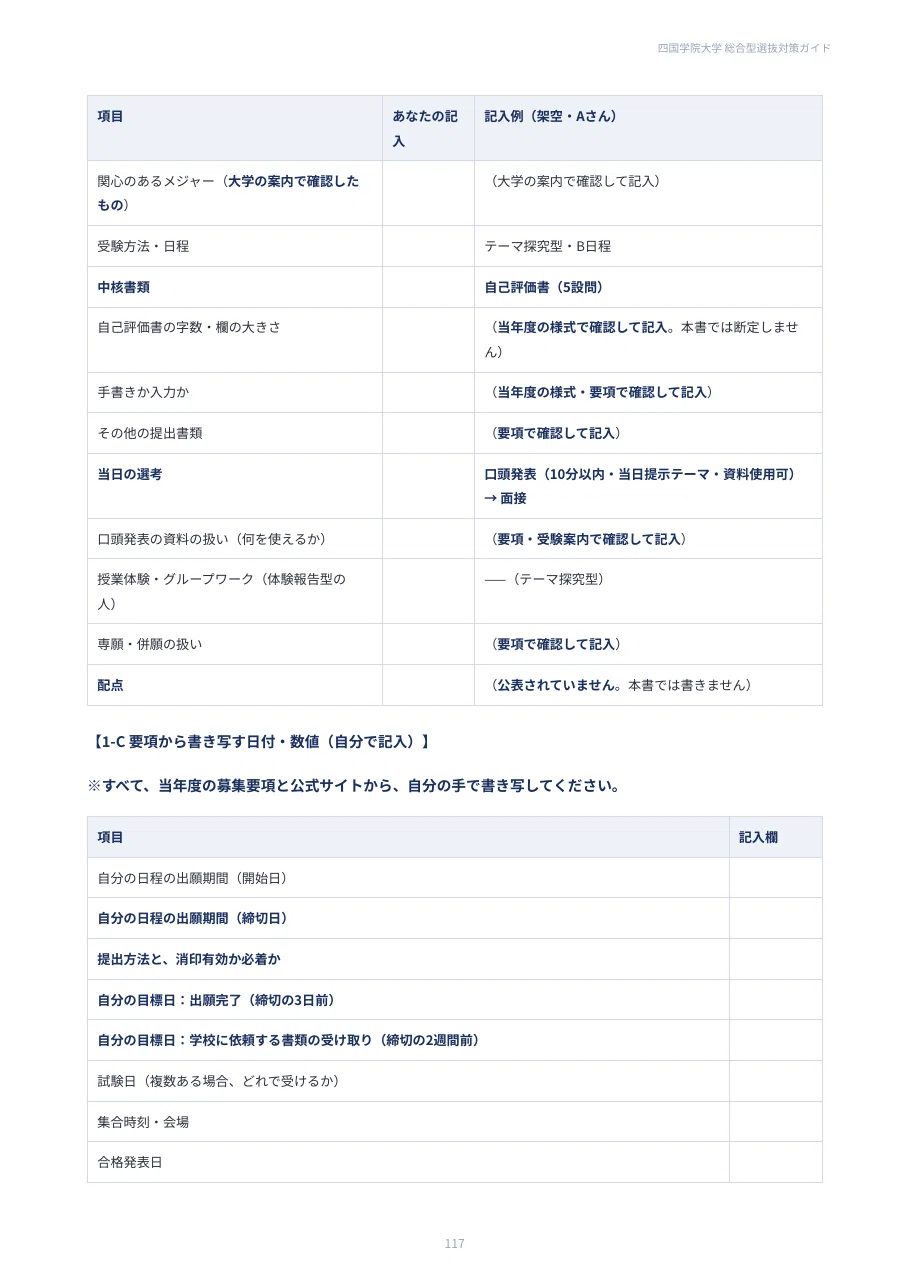 [Shikoku Gakuin University] Comprehensive Selection Preparation Guide ...