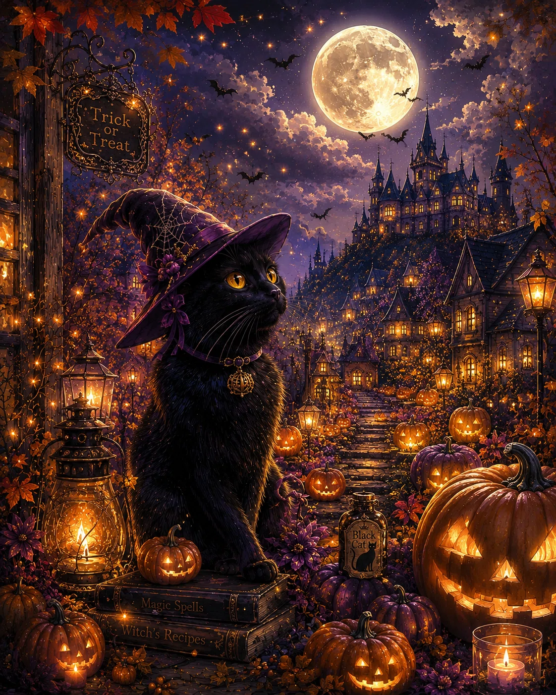 ハロウィンの黒猫たち 連作【黒猫が案内する摩訶不思議な世界】ChatGPT