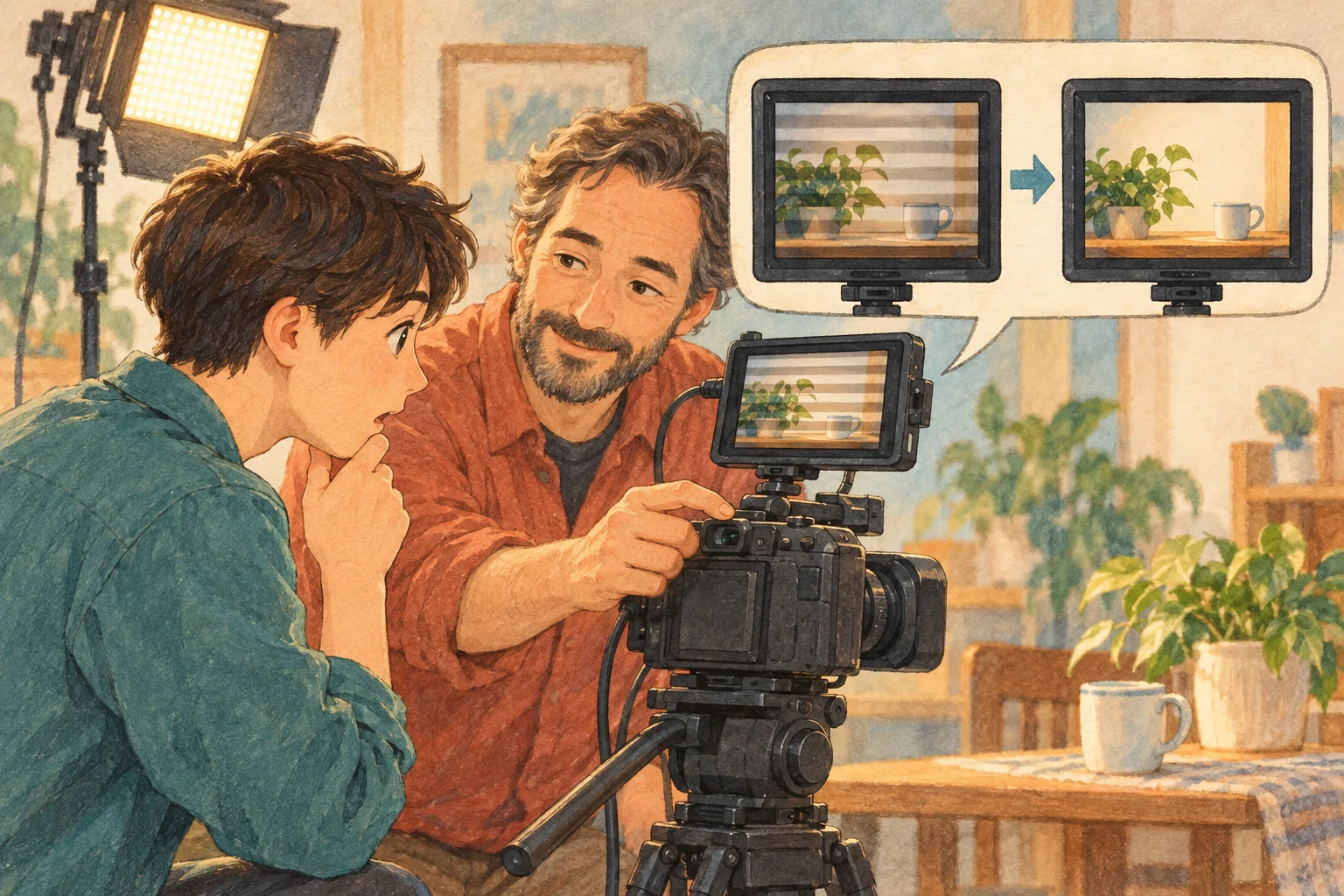 Determine Video Camera Settings in the Order of 'fps → Shutter → ...