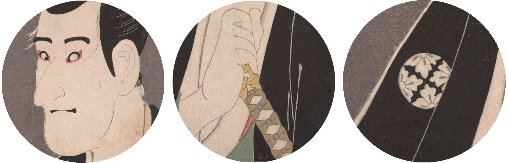 大英博物館展出品作㊸東洲斎写楽《三代目市川高麗蔵の志賀大七》寛政6