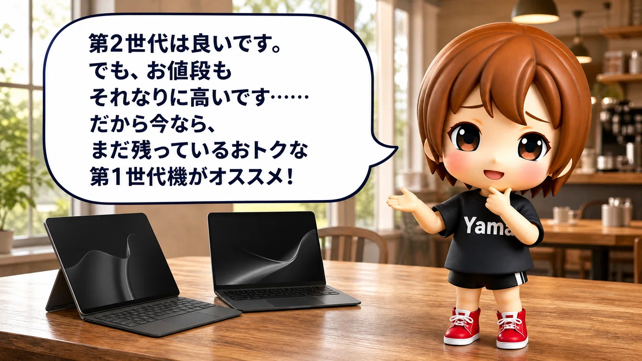 新品でまだ使っていません 第2世代Surface Pro 12、Laptop 13が出たけど、第1世代のおトクな