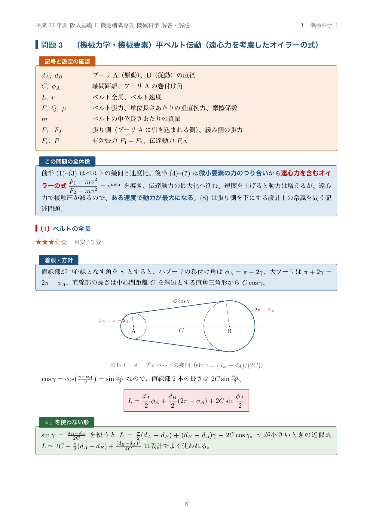 院試過去問】平成23年度 大阪大学 基礎工学研究科 機能創成専攻 解答