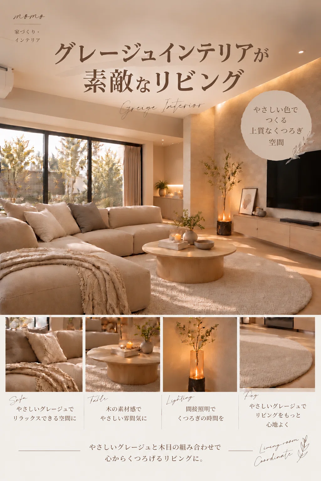 Lovely Living Rooms with Greige Interiors | Creating a High-Quality ...