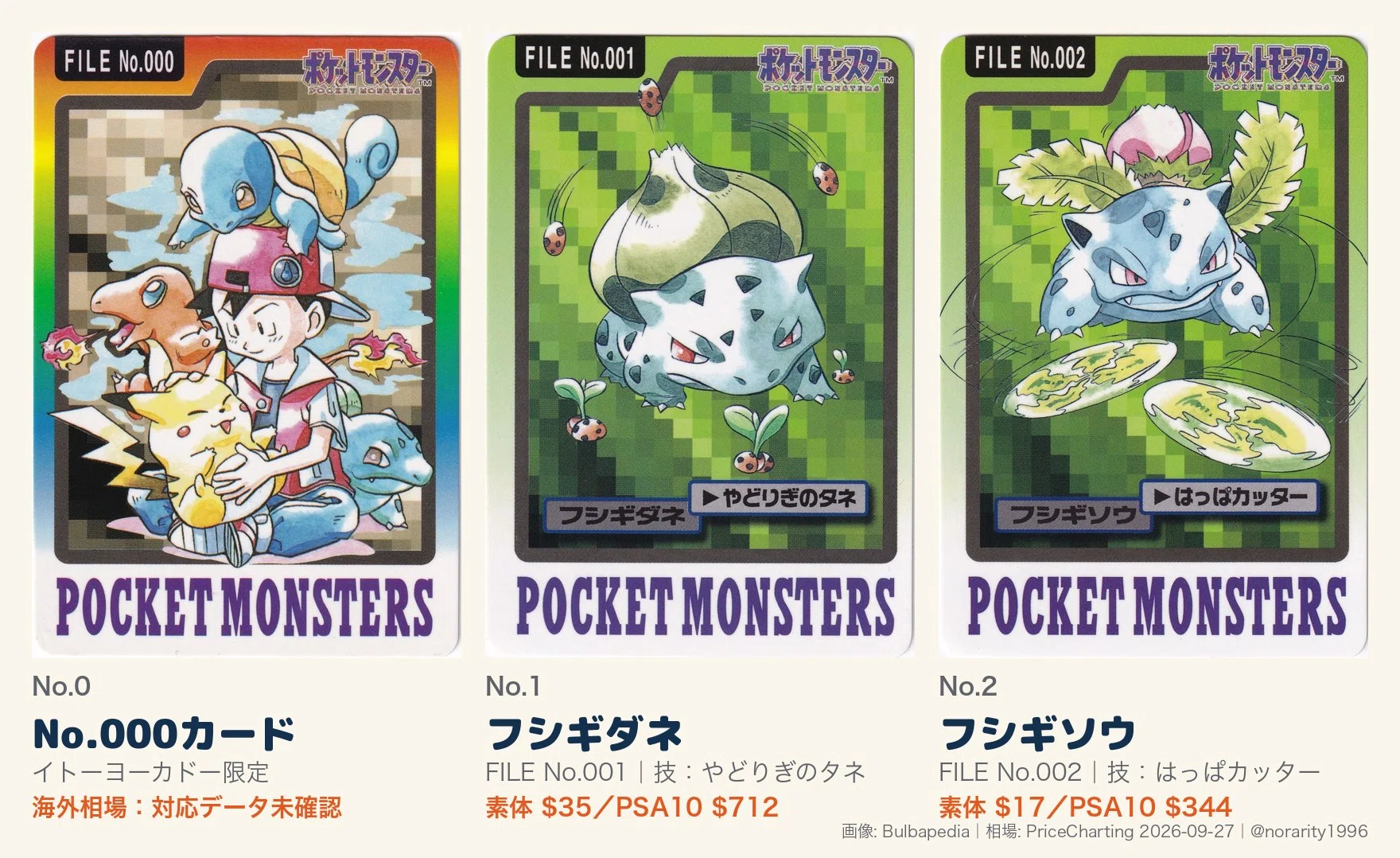 ポケモンカードダス part3 全74種＋限定1種リスト｜旧裏マークなし