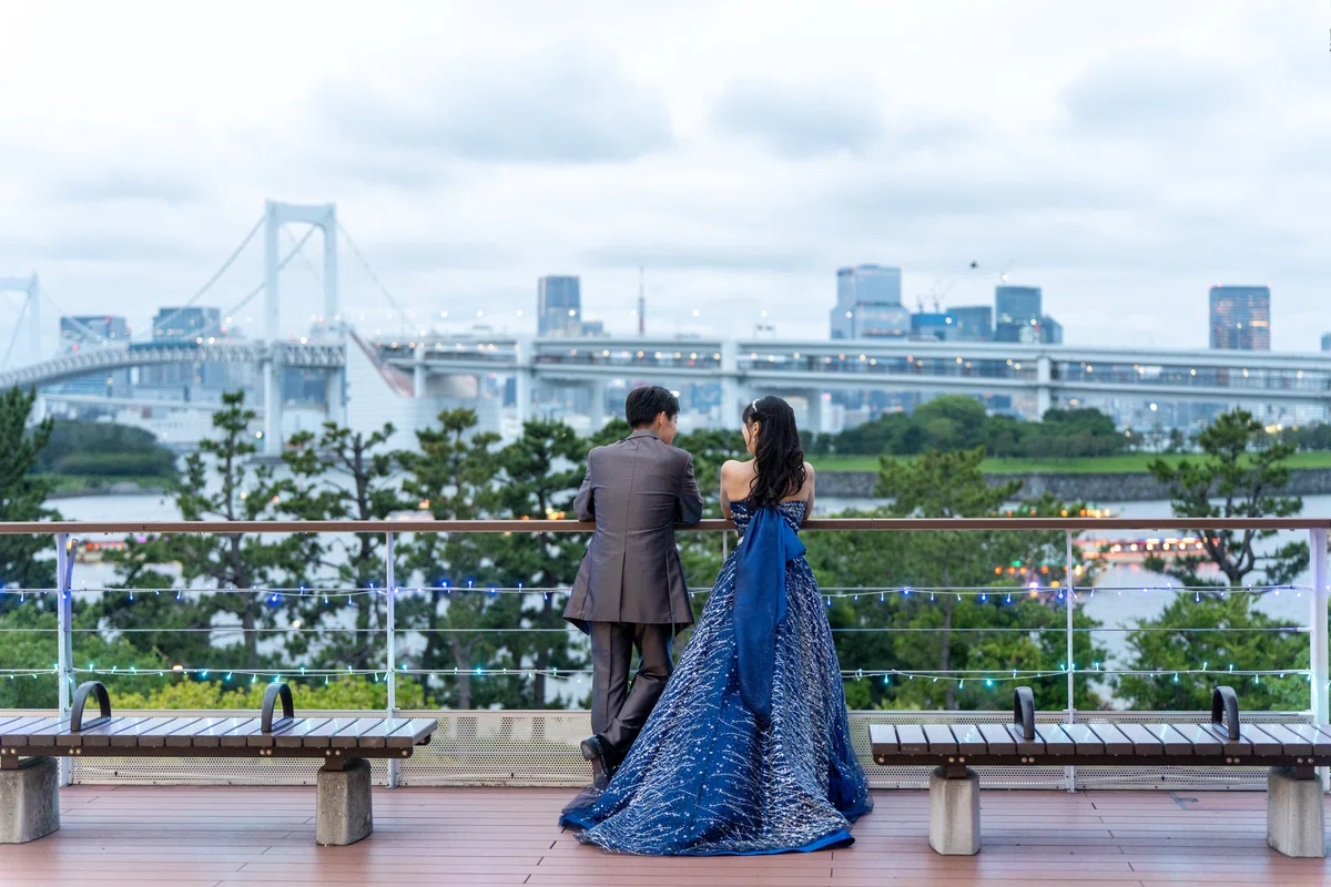 Pre-wedding Photo Shoots at Odaiba Seaside Park: Facility Fee of 500 ...