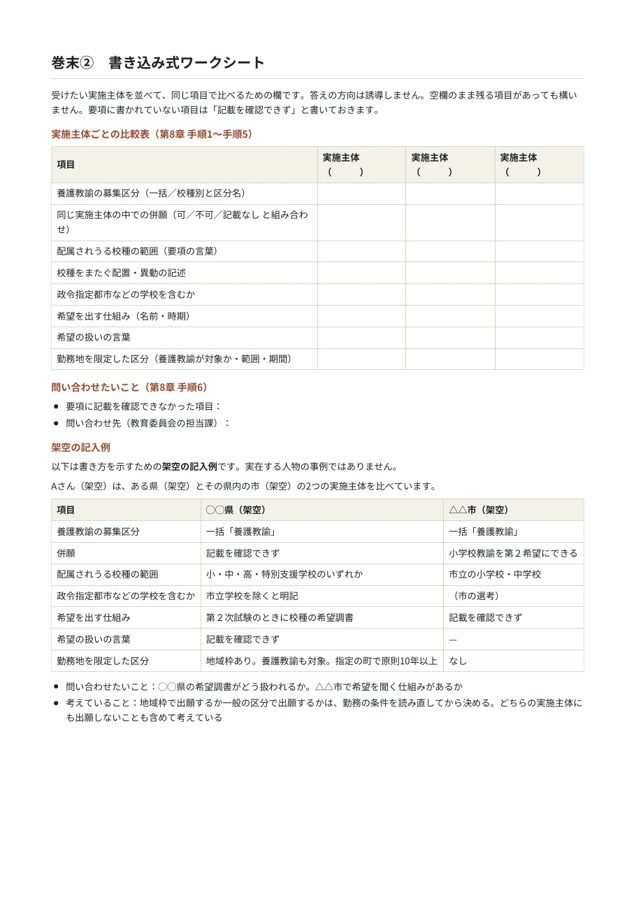 [School Nurse] Recruitment Categories and Assignment Roadmap: 42 Pages ...