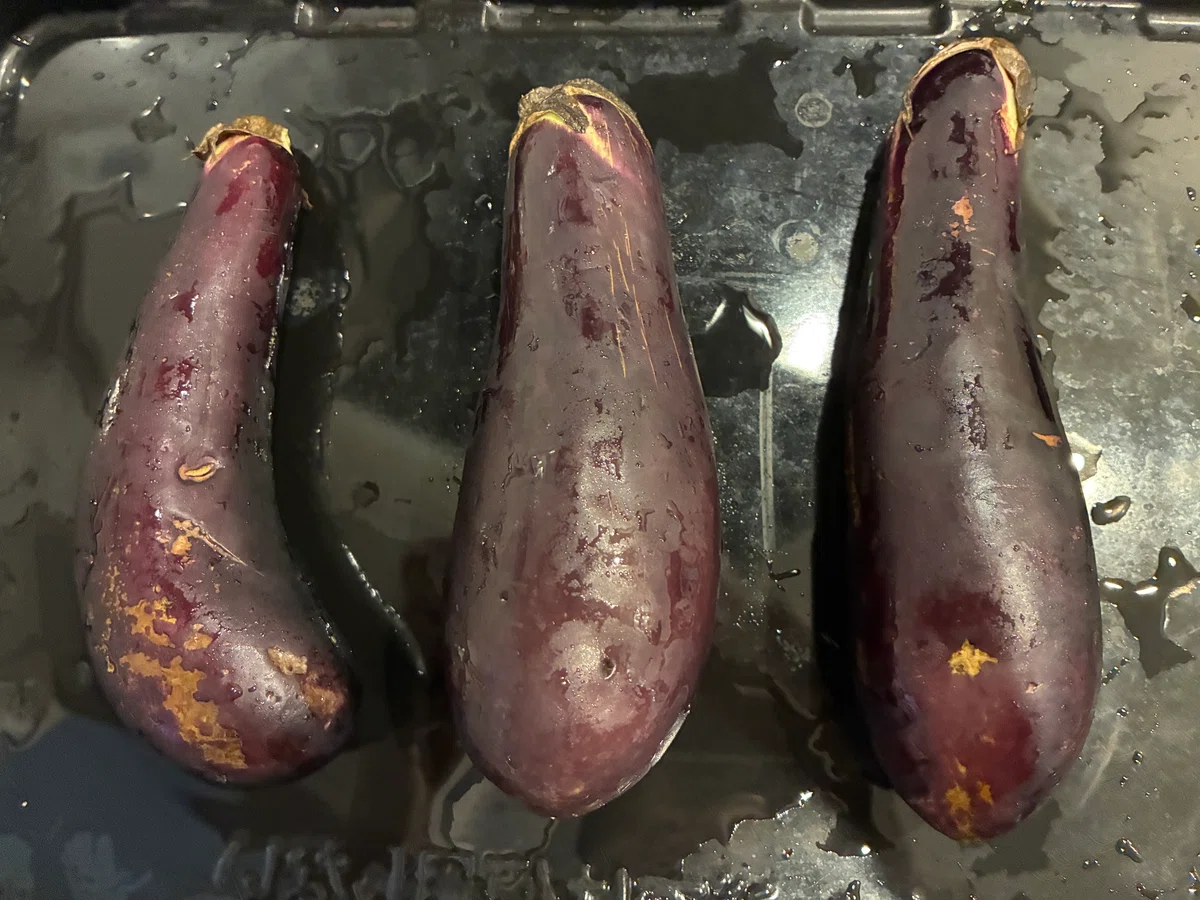 ヘルシオで焼きなす