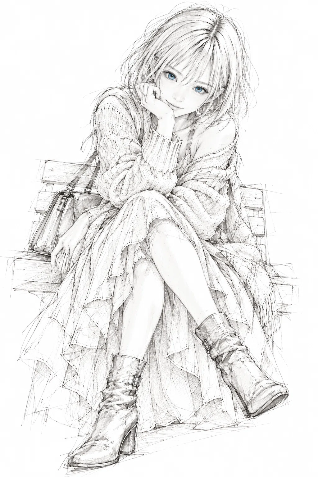 僕のアート】未完成の私｜瞳だけが、先に完成した。｜零ぴちゅ。
