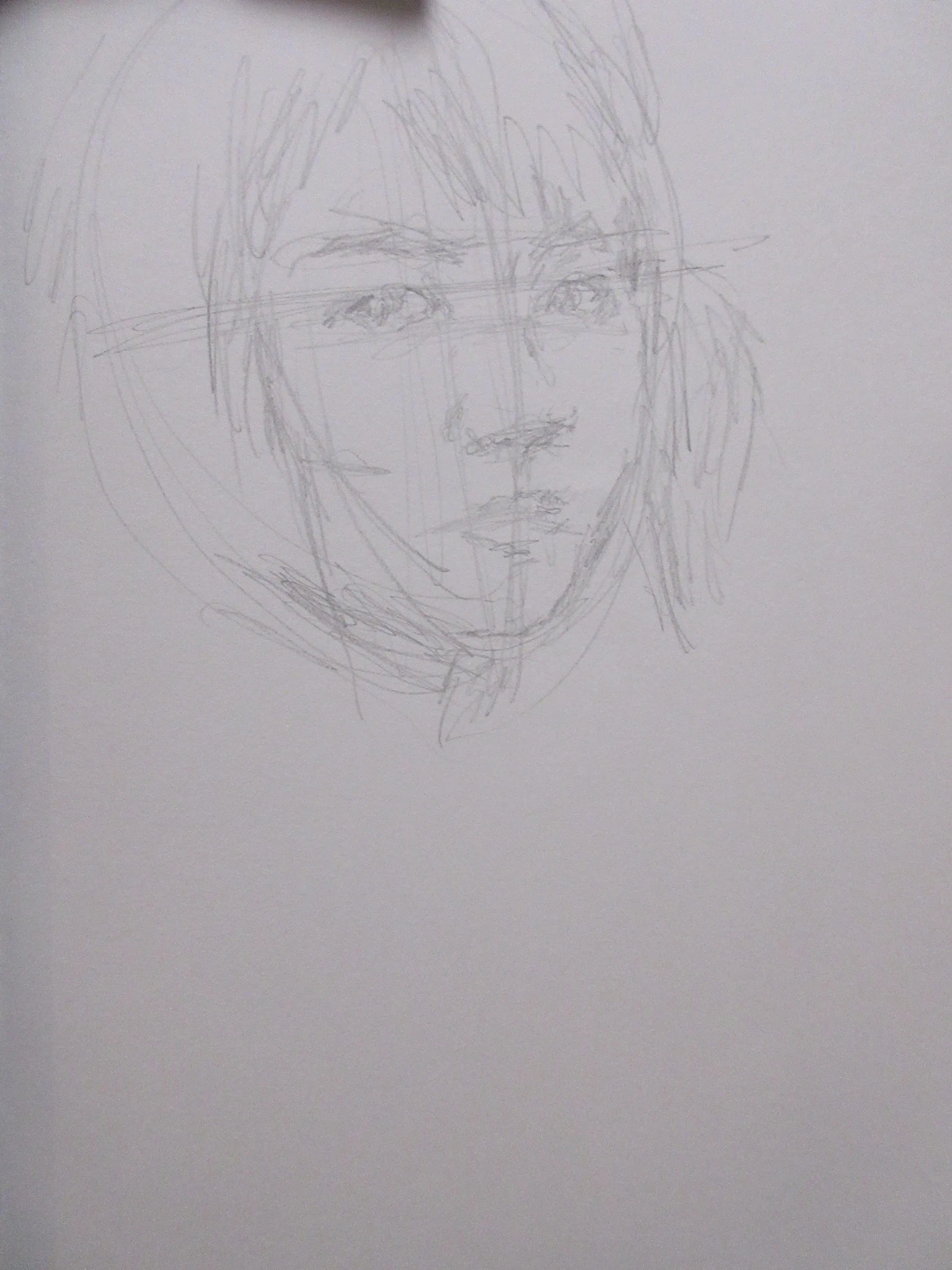 鉛筆画】ポートレート ショートヘアの女性を描いてみた！ 製作過程も