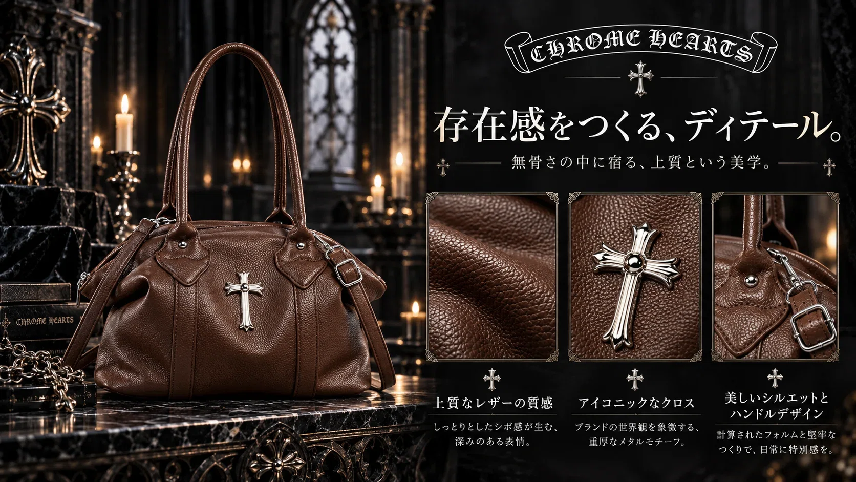 黒だけじゃない。」Chrome Hearts バッグが大人を惹きつける理由