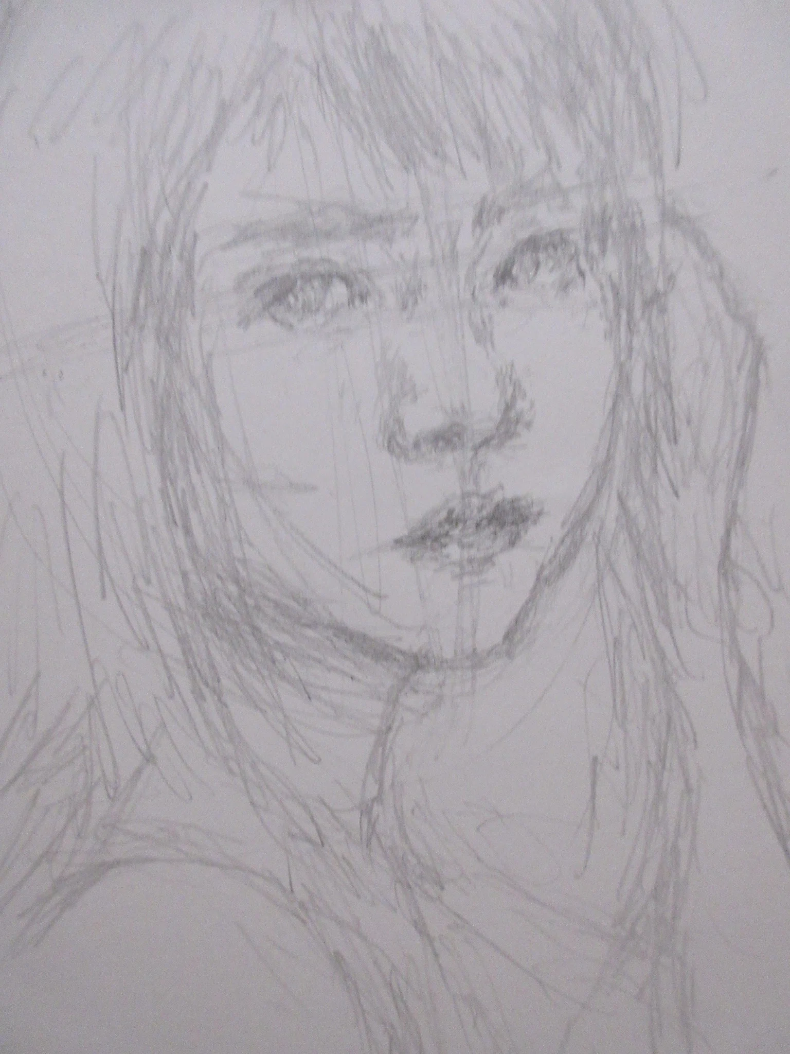 女性のポートレート イラスト 鉛筆画 鉛筆画】ポートレート ショートヘアの女性を描いてみた！ 製作過程も