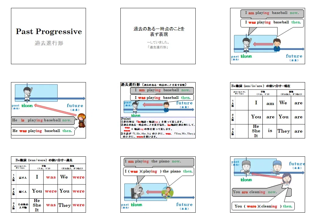 [1st Year Junior High] Past Progressive Teaching Materials Released ...