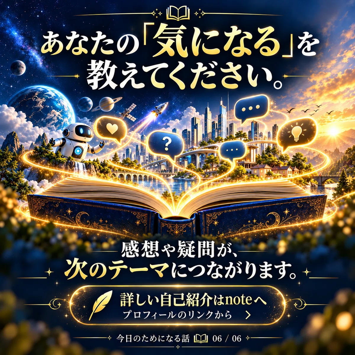 今日の話：【自己紹介】知らなかったことを、知る楽しさ。――「今日の