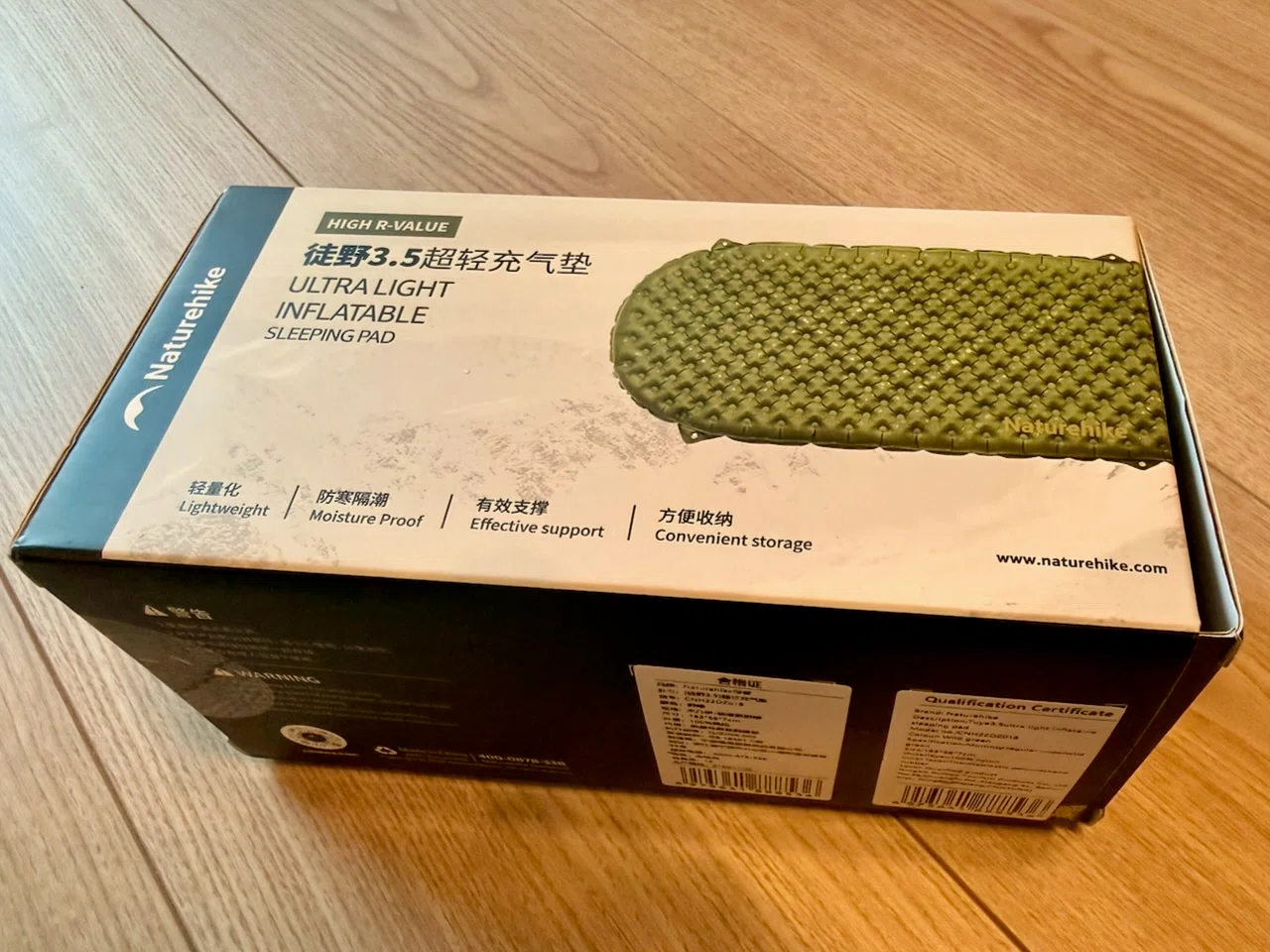 Naturehike R3.5 エアーマットをレビュー！軽さ特化でフェス泊に