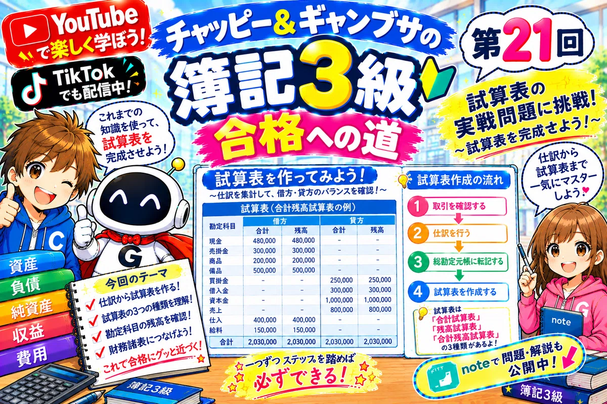 Chappy & Gambusa Bookkeeping Level 3｜ギャンブサ