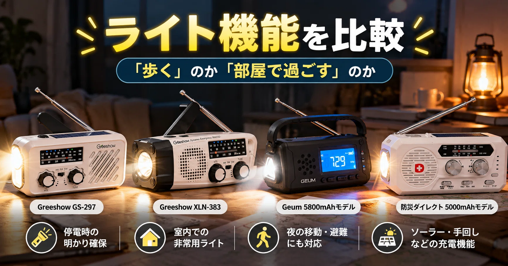防災ラジオおすすめ4選を価格帯別に比較|3,000円台〜1万円超で何が 防災ラジオおすすめ4選を価格帯別に比較|3,000円台〜1万円超で何が