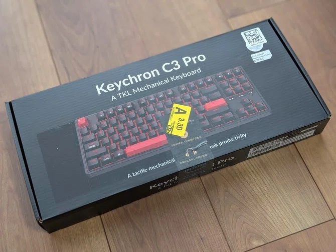 滑らかさが特徴的な赤軸を採用した「Keychron C3 Pro メカニカル