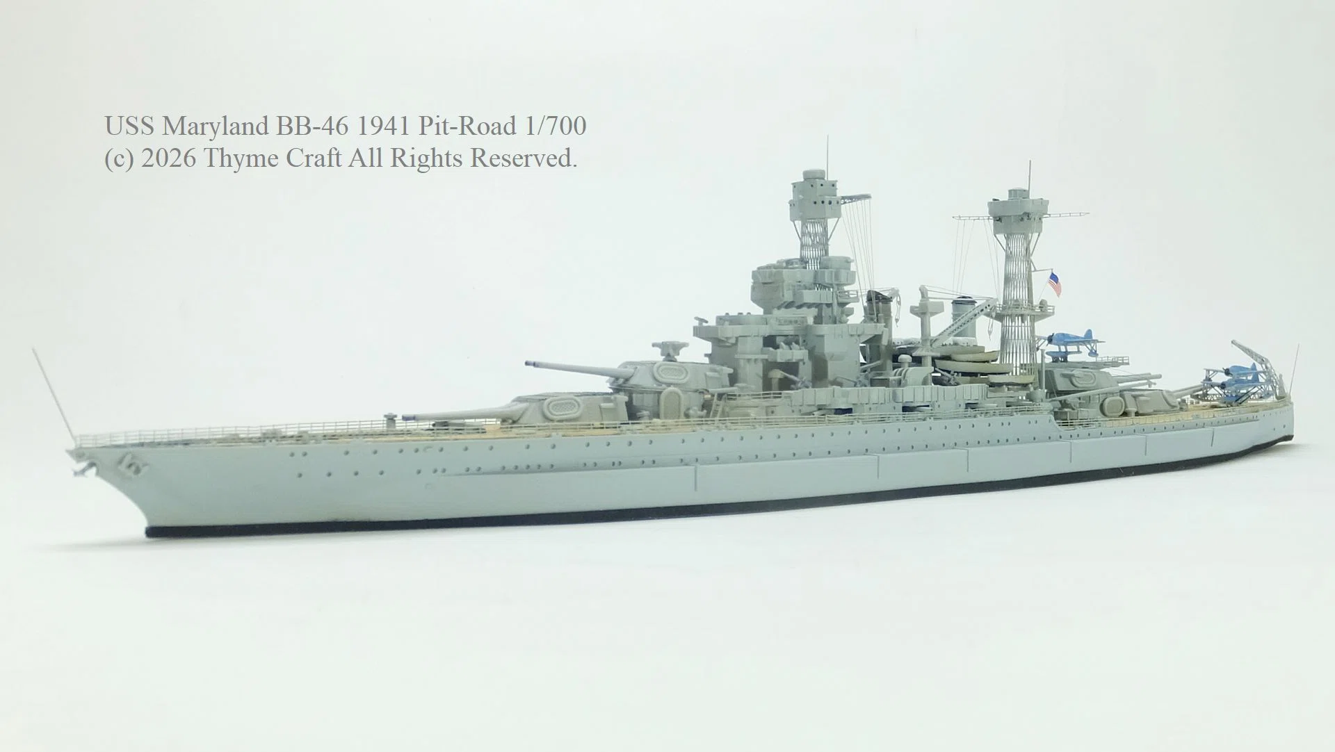 USS Battleship BB46 Maryland 1941 アメリカ海軍戦艦 メリーランド