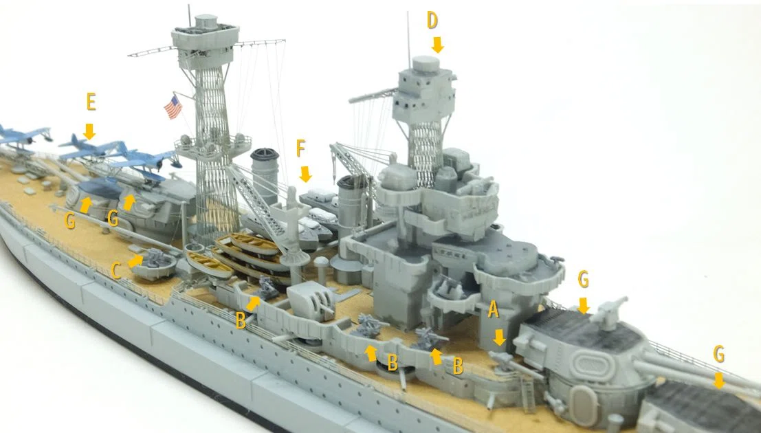 USS Battleship BB46 Maryland 1941 アメリカ海軍戦艦 メリーランド